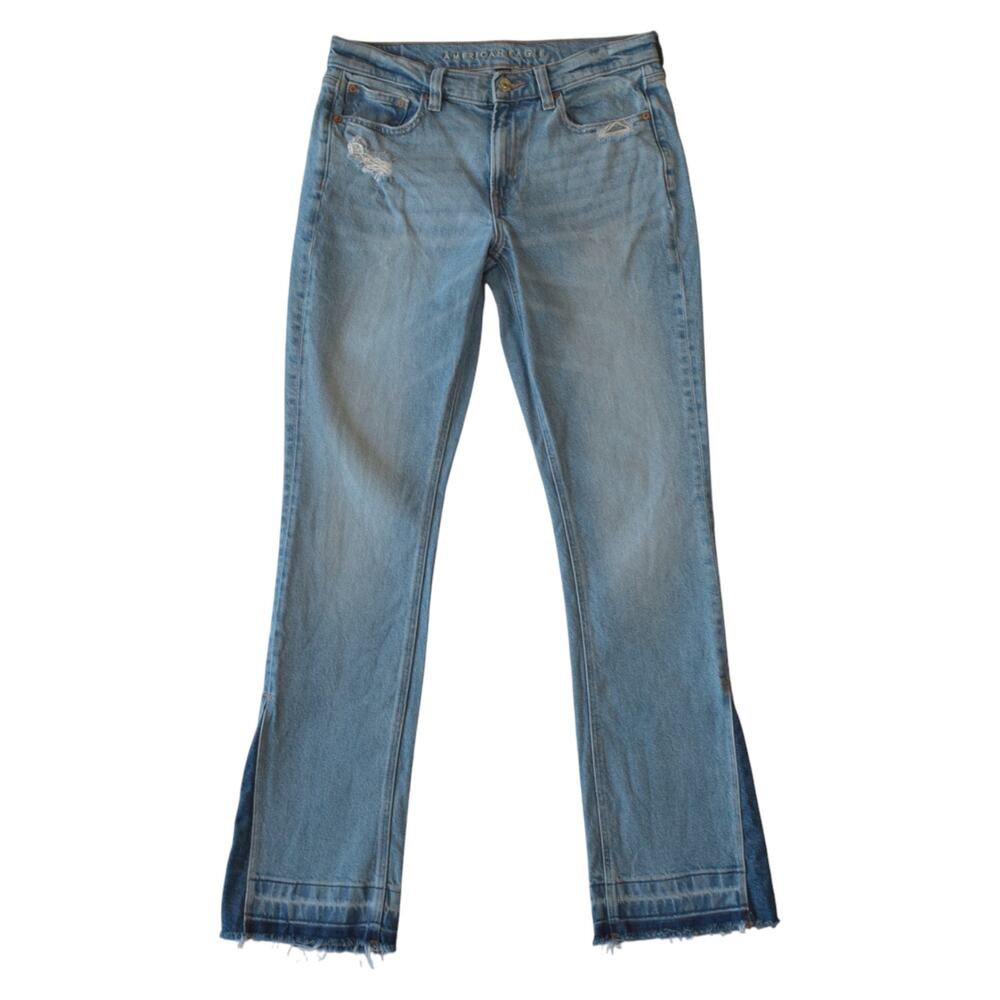 American Eagle 90s Low-Rise Skinny Kick Jeans Size 6 Light Wash